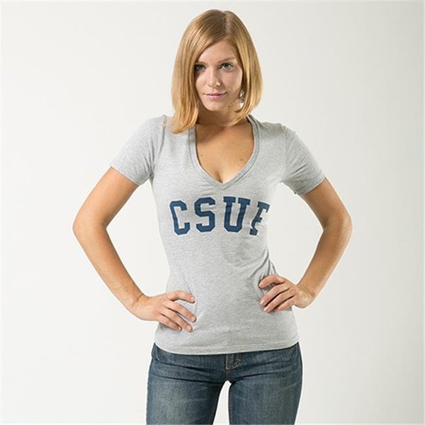 W Republic W Republic Game Day Womens Tee CSUF; Heather Grey - Large 501-108-HGY-03